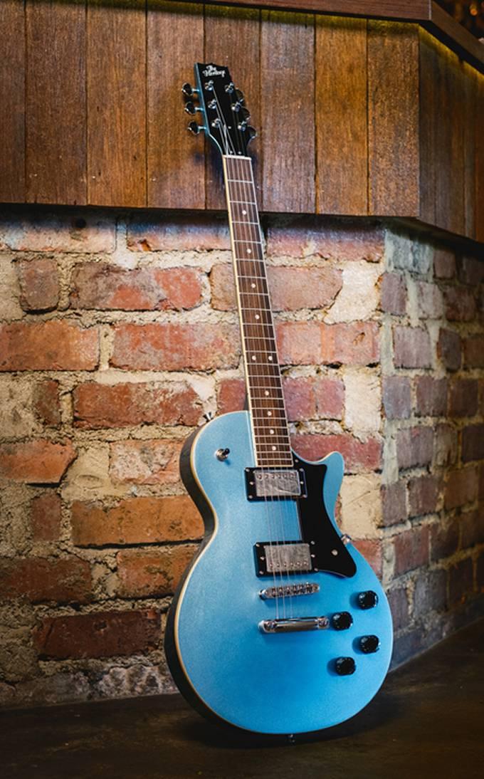 Ascent Collection H-137 Blue Electric Guitar