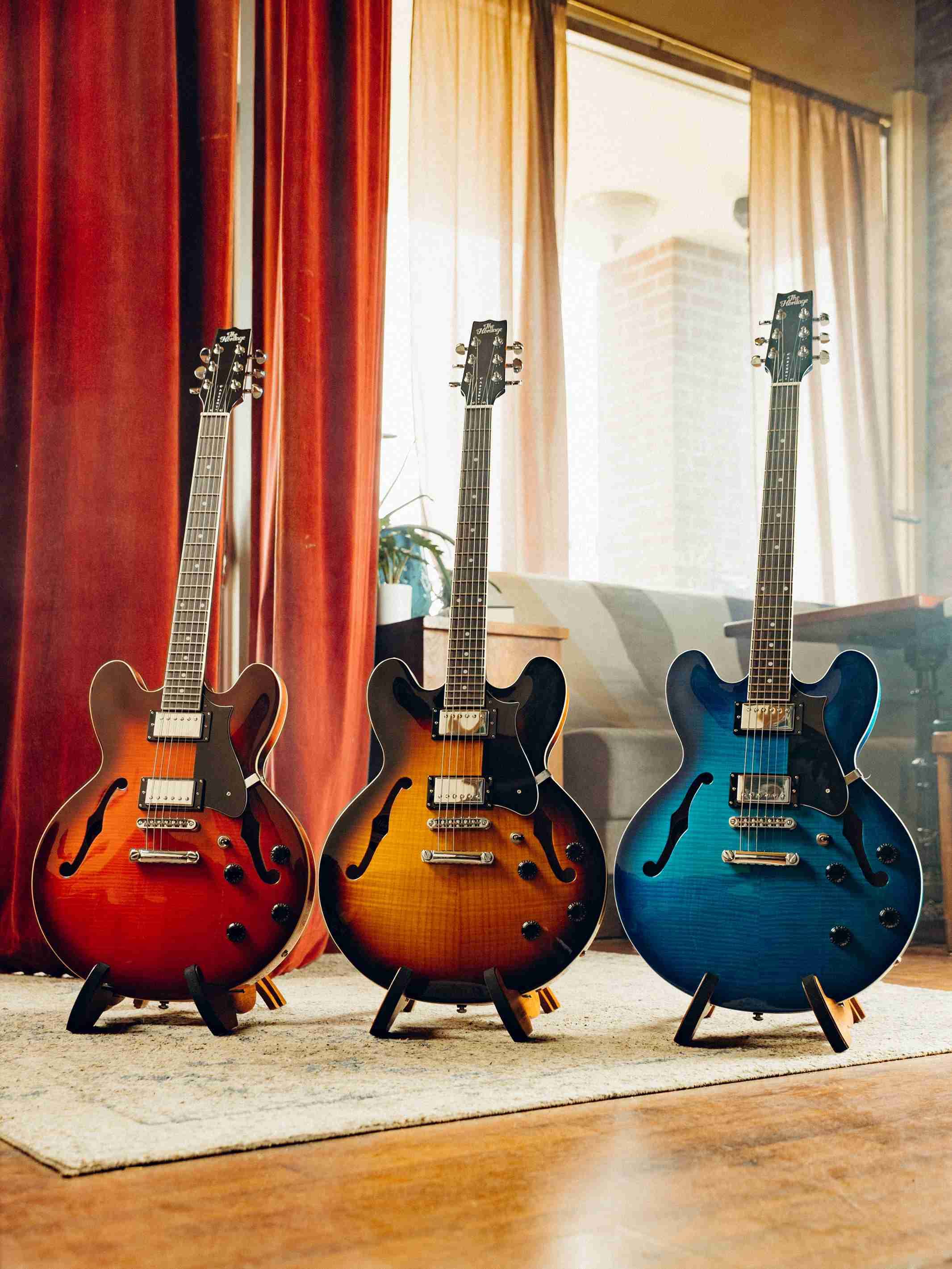 3 Heritage Ascent Collection guitars